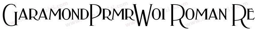 GaramondPrmrW01 Roman Regular字体转换